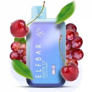 Фото 10 - Одноразовая Pod-система Elf Bar RAYA 13000 Grape Cherry.