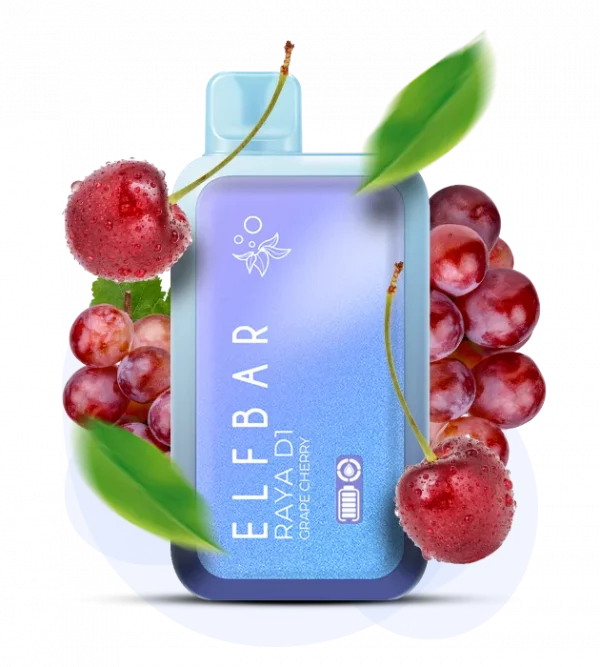 Фото 5 - Одноразова Pod-система Elf Bar RAYA 13000 Grape Cherry.